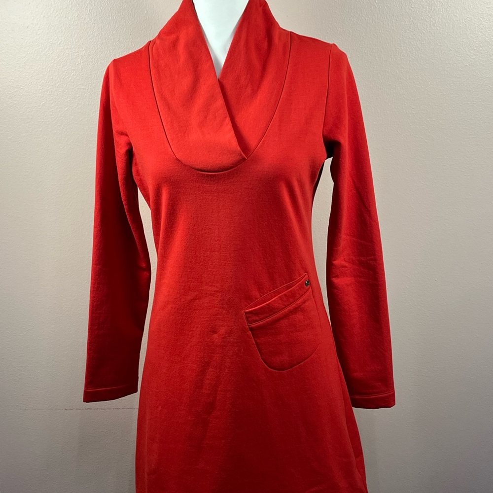 Lole Red Organic Cotton Dress with Pocket